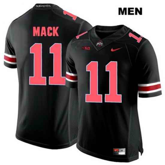 Austin Mack Nike Ohio State Buckeyes Red Font Authentic Stitched Mens  11 Black College Football Jersey Jersey